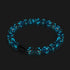 Azurblaues Flare | 925 Sterling Silber | Feuerwerk Glas Armband